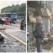 Três pessoas ficam feridas após marquise desabar sobre ponto de ônibus na Zona Sul de SP