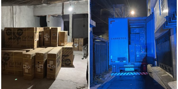 Quatro são presos com carga roubada de bicicletas elétricas avaliada em R$ 500 mil